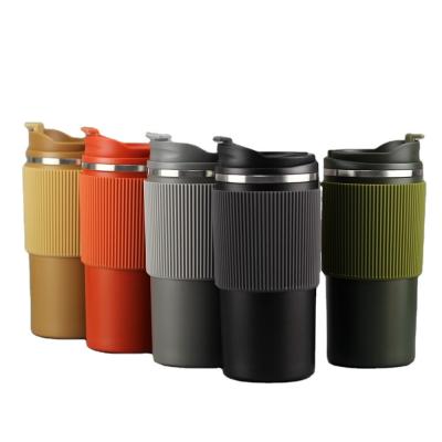 China Custom Logo Modern 15OZ Thermos Flask Portable Insulated Stainless Steel Water Bottle for sale