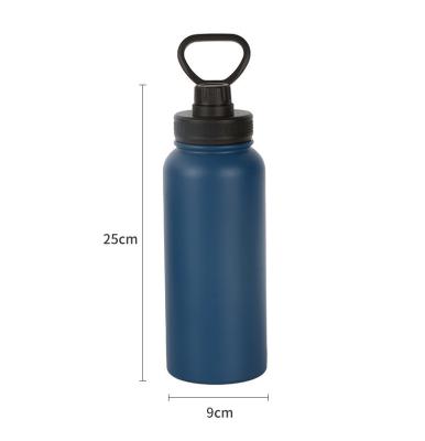 China Direct Portable Stainless Steel Vacuum Insulated Sport Bottles 1000 ml with Handles for sale