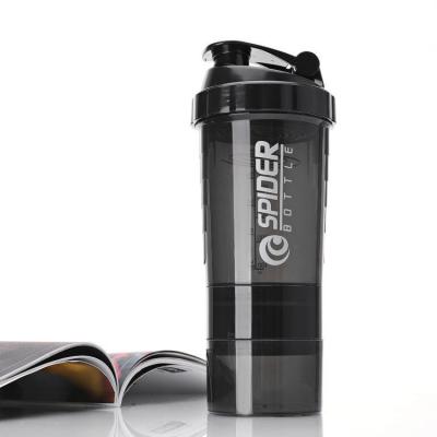 Cina Fitness e sport all'aria aperta 500 ml Bottiglia di plastica GYM Protein Shaker con palla di miscelazione in vendita