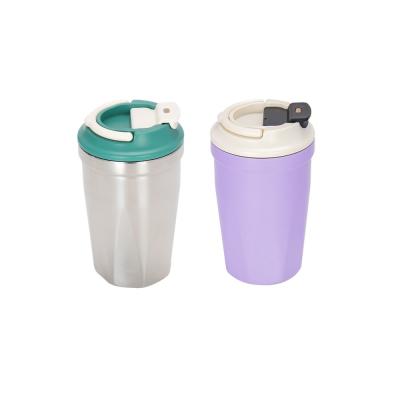 Chine Coupe en acier inoxydable portable de 420 ml, isolate, tasse de café personnalisée avec couvercle à vendre