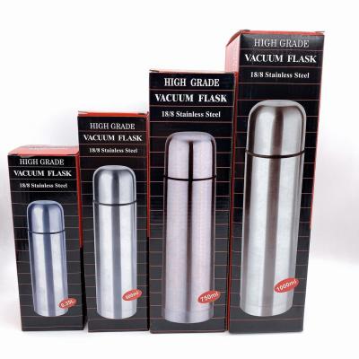 China 500ml Bullet Shape Double Wall Insulated Flask Stocked Vacuum Mug for Hot and Cool Water for sale