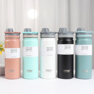 China Outdoor Travel Stainless Steel Water Bottle Flip-top Lid and Wide Mouth Insulation for Production for sale