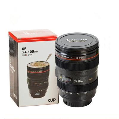 China White Camera Lens Coffee Mug Thermos Great Gift for Photographers Classic Design Style for sale