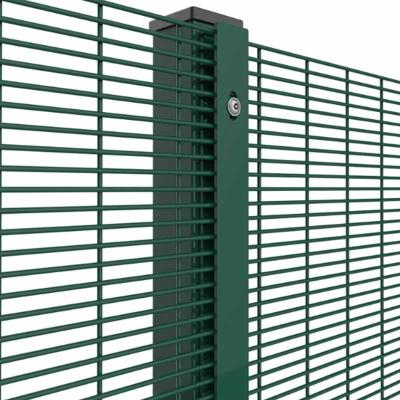 China Easily Assembled 356 / 358 Top Security Welded Mesh Fencing 2D And 3D Security Fencing for sale