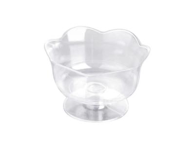 China Flower Shape PS Plastic Ice Cream Cups , Disposable Dessert Containers for sale