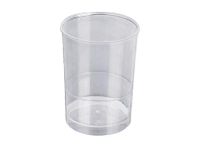 China Clear Disposable 140ml 5oz Plastic Mousse Cups In PS Material for sale