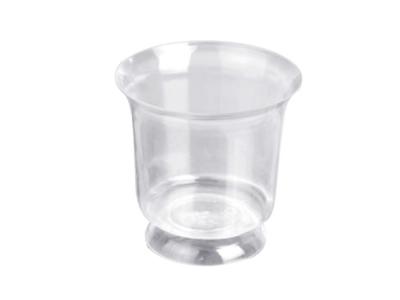 China 140ml Plastic Transparent Cups For Jelly / Ice Cream With Dome Cap for sale