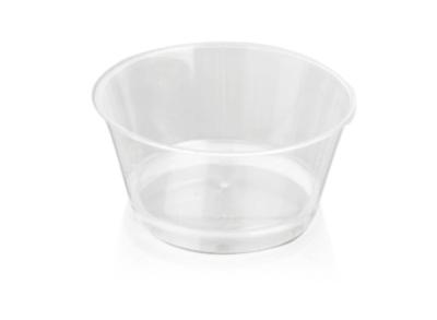 China 170ml Transparent PS / PP Plastic Dessert Bowls For Yogurt / Jelly / Gelato Package for sale