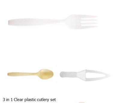 China Eco-Friendly Disposable Plastic Cutlery Clear Spoon For Party Use for sale