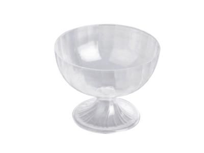 China Small Disposable Food Grade 130ml PS Plastic Cup Ice Cream Cups / Bowls for sale