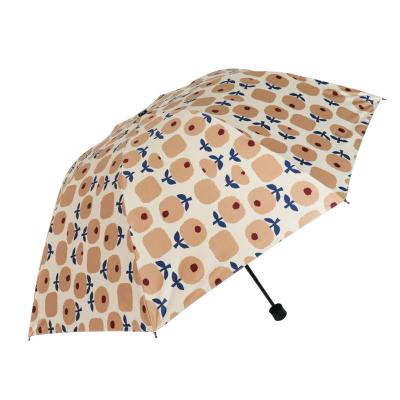 China Minimalist folding umbrella 3 fold umbrella low price  21 inch promotion umbrella sale for sale