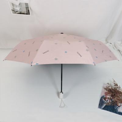 China Cute high quality umbrella automatic umbrella foldable  uv protection umbrella with cute design printing for sale