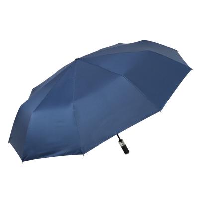 China Minimalist folding umbrella sunoutdoor automatic 3 folding black windproof umbrella uv 3 fold umbrella for sale