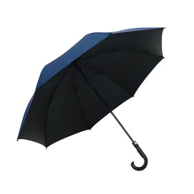 China Traditional semi-automatic windproof fiberglass frame cheap straight umbrella for sale