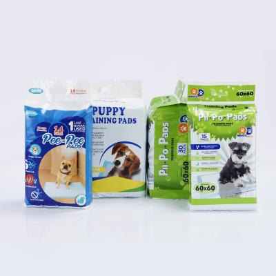 China Sustainable Disposable OEM Customized Packaging 60x60cm Super Absorbent Waterproof Pet Pad For Dog for sale