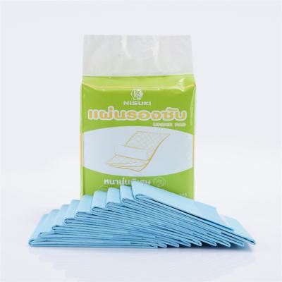 China Absorbent Medical Plain Weave Under Pads Mat Breathable Hospital Under Disposable Patient Cleaning Pad for sale