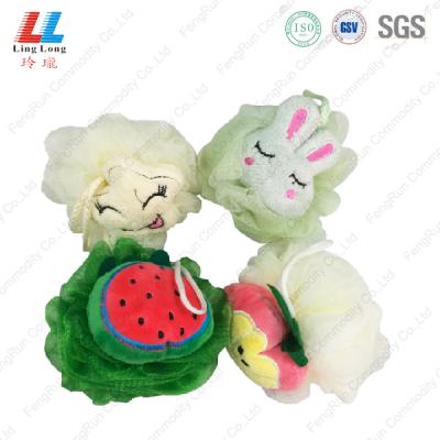 China Wholesale All Natural Animal Bath Pouf Mesh Loofah Sponge for sale