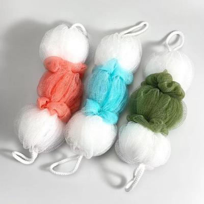 China EXFOLIATE OEM Skin Exfoliating Colorful Bath Shower Sponge Loofahs Bath Belt For Back Cleaning for sale