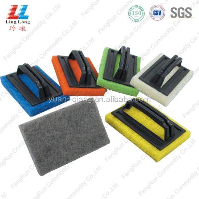 China Durable Handle Scrubbing Pad Heavy Duty Cleaning Brush for sale