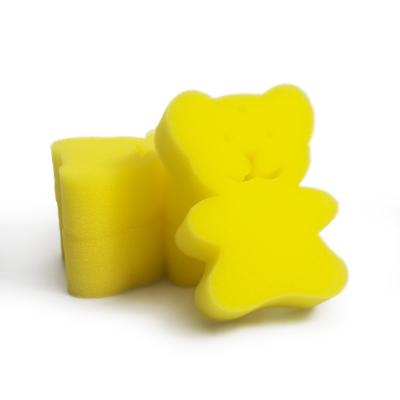 China EXFOLIATING High Quality Bath Sponge Bear Shape Cleaning Sponge For Body Baby Shower Cute Sponge for sale