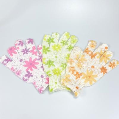 China EXFOLIATE Wholesale Deep Cleansing Gloves Exfoliating Colorful Bath Body Glove Bath Cleaning Gloves For Spa for sale