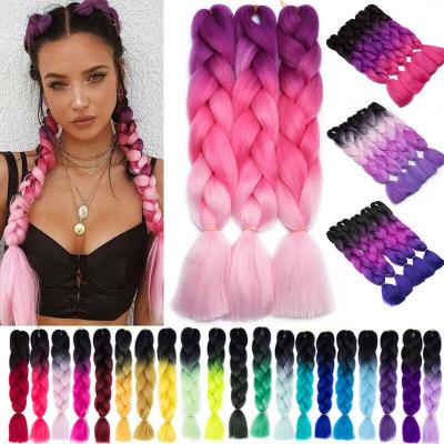 China Synthetic Hair Elephant Braiding Hair Wholeslae Synthetic Braiding Hair,Ombre Hair Yaki Elephant Braiding Hair for sale