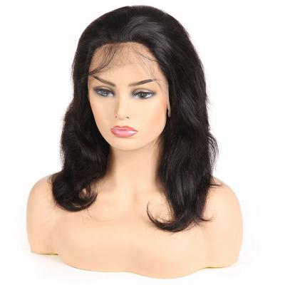 China Factory Wholesale Brazilian Virgin Human Hair Full Lace Wigs Body Wave For Black Women for sale