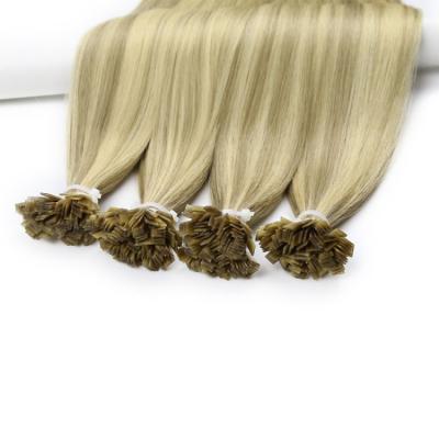 China Silky Straight Wave Double Drawn 100% Keratin Hair Extension Tangle Free Prebonded Flat U Flat V I Tip Hair Extension for sale