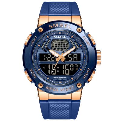 China Digital Date 8032 Military Watches Fashion Male Automatic Time Double Wrist Waterproof Sport Quartz Electronic Watch for sale