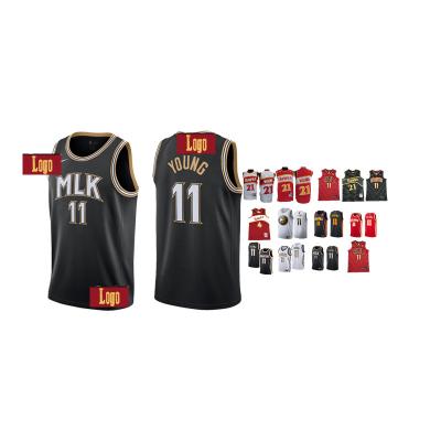 China New antibacterial basketball wear atlanta hawk mlk uniforms new city jersey 2021 for sale