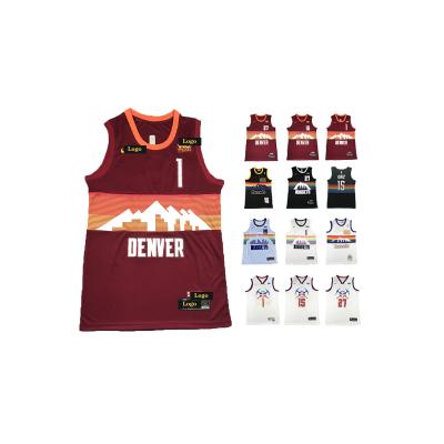 China 55 MUTOMBO 27 Jamal Murray Denver player city nugget uniforms antibacterial dropshipping tank top for sale