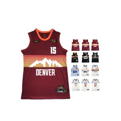 China New Nikola 27 Jamal Murray rainbow jokic nugget antibacterial player 15 throwback tank top for sale