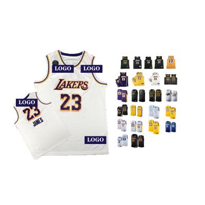 China 2021 whole player 23 style lebron james jersey laker basketball wholesale antibacterial for sale