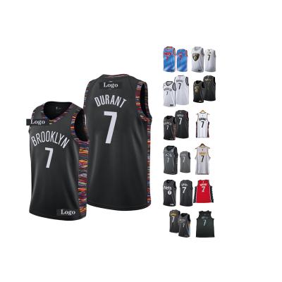 China Men's Kd Jersey Kevin Nets Basketball Embroidery Durant Tank Top Antibacterial for sale