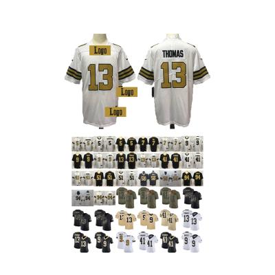 China Breathable RUIZ 41 Kamara 94 Jordan 56 Michael Thomas 51 New Orleans Saint 13 demario davis uniforms jersey for sale