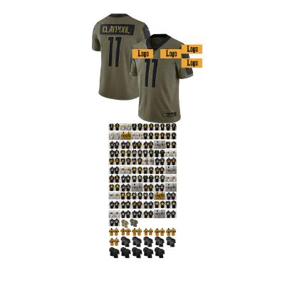 China 78 breathable Villanueva 85 Ebron 91 Tuitt 97 Heyward steeler wear salute to service military tank top for sale