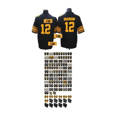 China Breathable Pittsburgh steeler 12 Pittsburgh steeler 12 hines saloon 58 jack Lambert tank top Day game breathable replica for sale