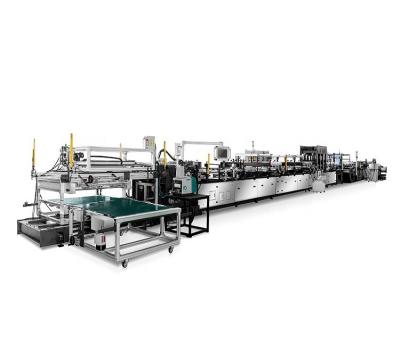 China food & Beverage Factory Food Snack Quad Seal Pouch Four Side High Speed ​​Laminated Bag Making Machine for sale