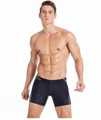 China Wholesale SS0005 New Swim Boxer Men's Swimwear Beach Shorts Pure Black Anti-UV Quick-Dry Trunks for sale