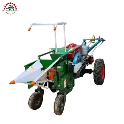 China Corn Farm Equipment Hand Tractor Corn Harvester Walking Tractor Corn Harvester for sale