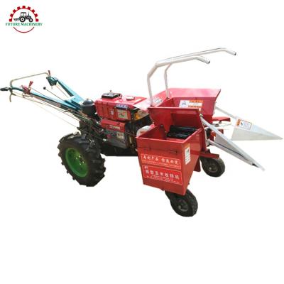 China Maize Farm Machinery Walking Tractor Maize Harvester Hand Tractor Corn Harvester for sale