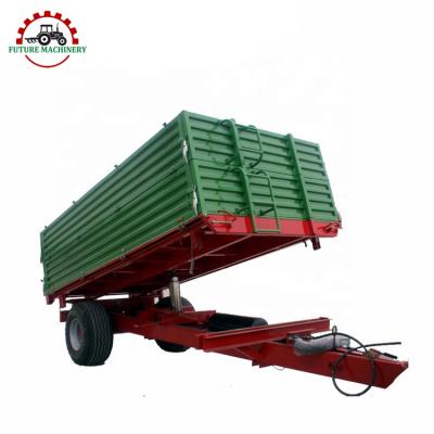 China Single-axle Single-axle Farm Trailer Tilting Trailer Dump Trailer for sale