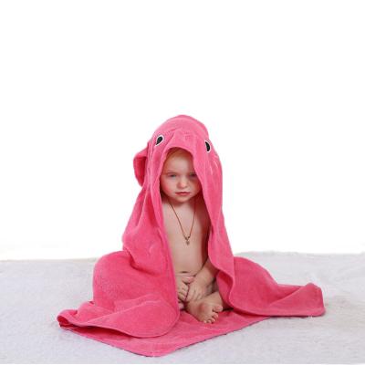 China Viable Children's Soft Bathrobe Cotton Baby Bath Towel Cartoon Style Animal And Cozy Baby Coat for sale