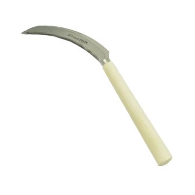 China 6.5 Inch Unrated Wooden Handle Cultivating Rice Harvesting Knife Sickle for sale