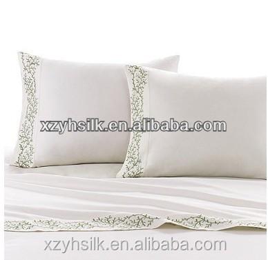 China Plain 4 PCS With Embroidery Pattern 100% Cotton Bedding Set, Covers for sale