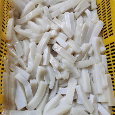 China Hot sale organic cheap price high quality sea fronzen squid strip for sale