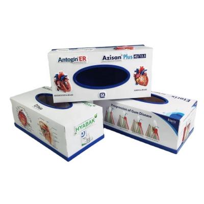 China 3D Embossed Customized Logo Plastic Promotional Gifts Tissue Box for sale