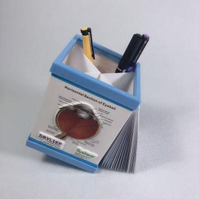 China Promotional Gifts Medical 3D Embosed Pen Holder With Notebook Body Chart for sale