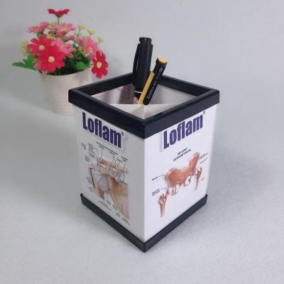 China Medical Teaching Promotional Gifts 3D Embosed Pen Holder With Notebook Body Chart for sale