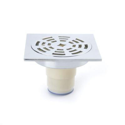 China Modern Bath Brass Pop Up Floor Drain With Removable Cover for sale